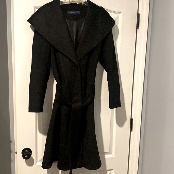 Cole Haan heavy coat Black SZ 10 - Picture 3 of 7